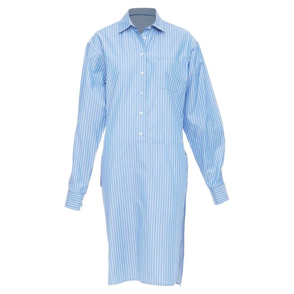 Vetements 2016 Blue Asymmetric Shirt Dress